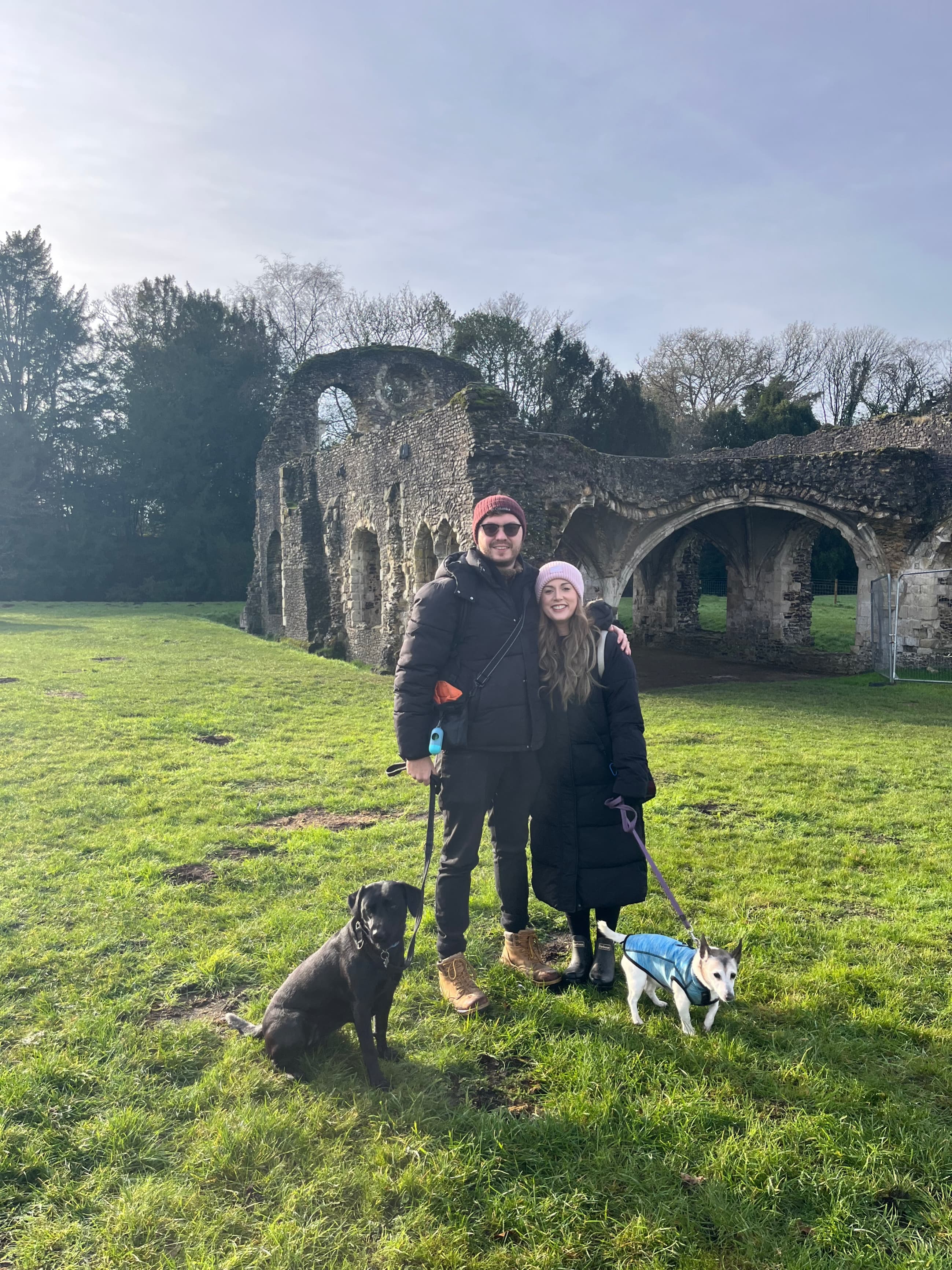 Family walk with Nova and Pippa